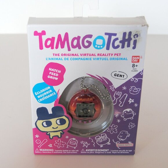 Tamagotchi Sunset Original Gen 1 Virtual Reality Pet Hatch Feed Grow 2022 NIP - Picture 1 of 5